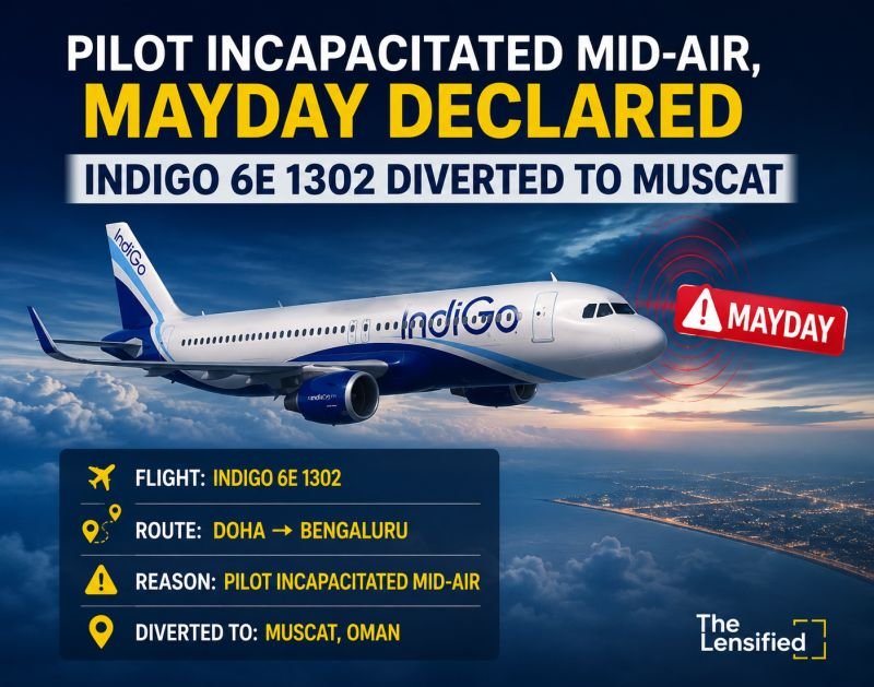#Pilot Falls #Ill Mid-Air: #IndiGo Flight Diverted to #Muscat After Mayday